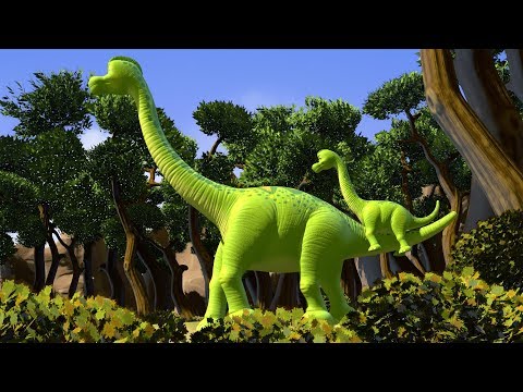 ડાયનાસોર ગીતો | બ્રેકીઓસોરસ | FunForKidsTV નર્સરી રાઇમ્સ દ્વારા Tyrannosaurus (T-Rex).
