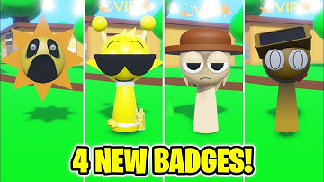(SUMMER UPDATE!) 3D SPRUNKI RP AND ANIMATIONS - How to get ALL 4 NEW BADGES!! NEW UPDATE! (ROBLOX)