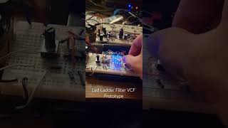 Led ladder filter prototype VCF #electronics #modularsynth #analogsynth