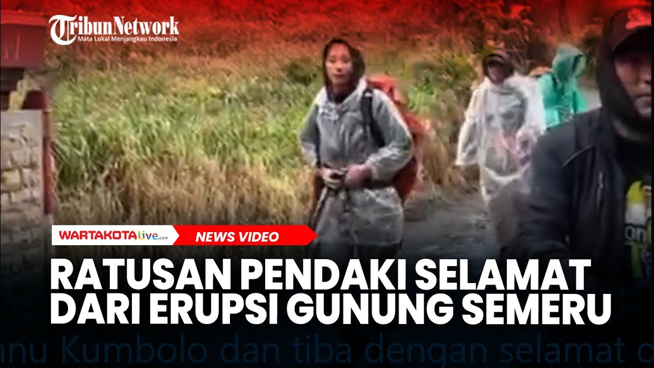 Detik-detik Ratusan Pendaki Selamat dari Erupsi Gunung Semeru