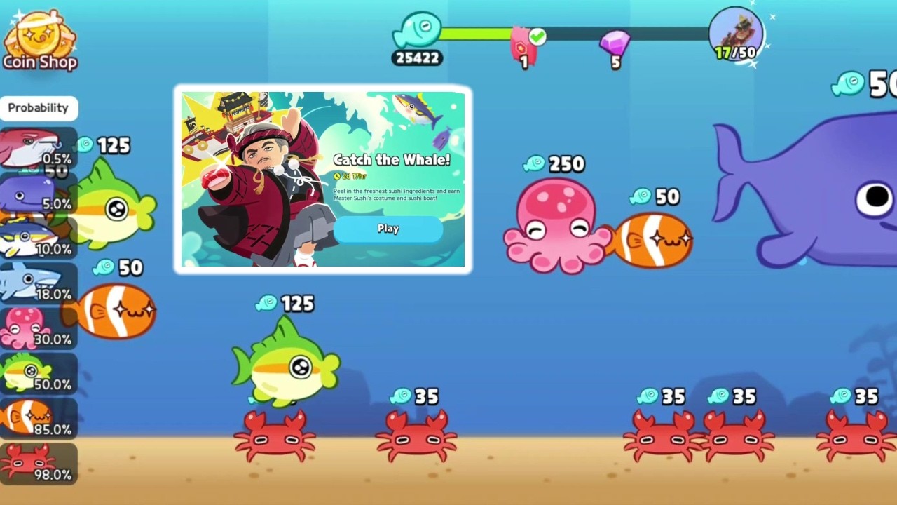 CATCH THE WHALE FISHING SESSION PLAY TOGETHER - YouTube