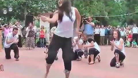 Modern nagin dance on the song brazil...