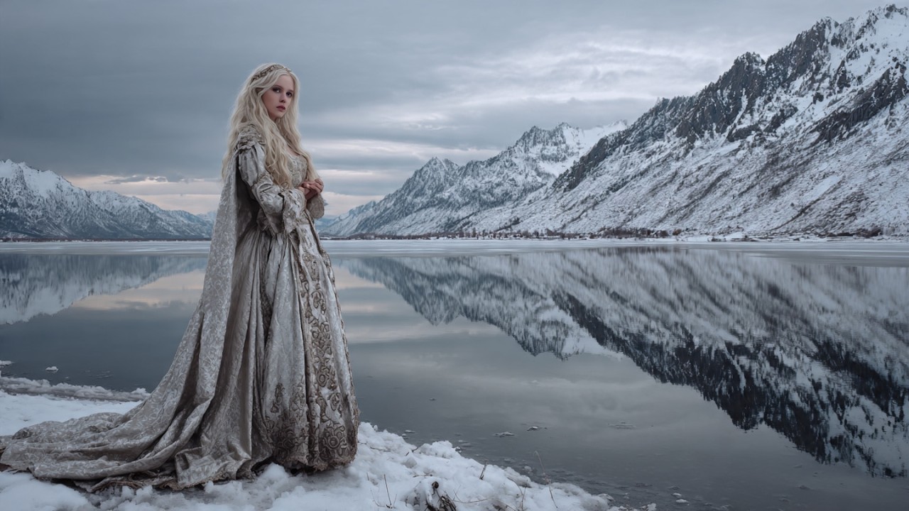 Frozen Lake Maiden ❄️ 8 Hours of Peaceful Medieval Music for Sleep & Focus