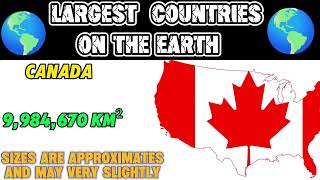 🌍 Largest Countries on Earth 2026 | Top Biggest Countries by Area 🗺️ #earthcomparsion #Area2026 