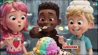 🍦 3 Friends. 3 Flavors. 1 Giant Ice Cream! 🍓🍫 Which one would you try? 😍