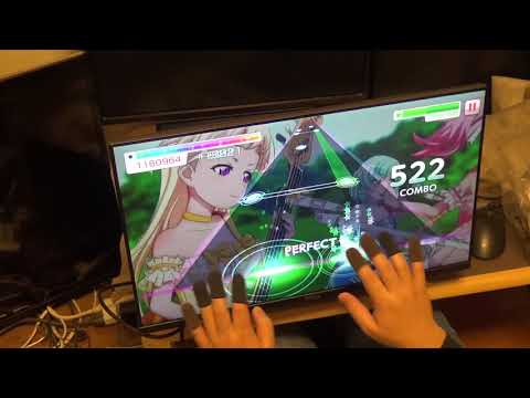 23インチ大画面タッチモニターで「バンドリガルパ」をプレイしてみた