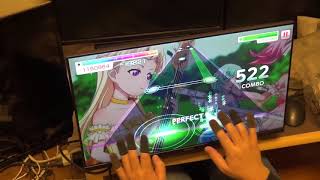 23インチ大画面タッチモニターで「バンドリガルパ」をプレイしてみた