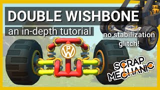 DOUBLE WISHBONE SUSPENSION Tutorial (no sus glitch) doesn't work in survival, no realistic sus does
