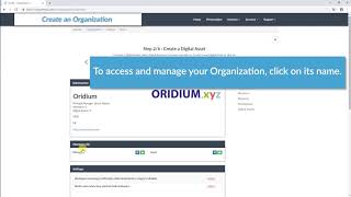 OCWS Tutorial 02 Create an Organization Net Worth