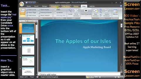 ECDL Practice Test Module 6 PowerPoint Training Course Video Demo