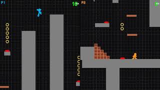 Split Screen Platformer prototype - Clickteam Fusion 2.5