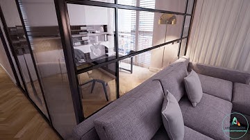 Kitchen & Living Interior Walkthrough in Unreal Engine 4