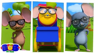Tiga tikus buta | Bayi sajak | Puisi untuk anak | Bob The Train Indonesia | Lagu anak populer