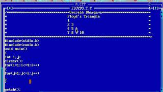 Floyd's Triangle program in C Language