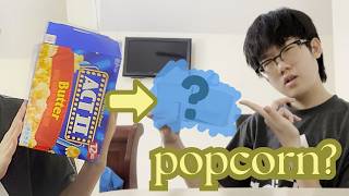 crafting with a popcorn box!