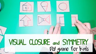 VISUAL CLOSURE SYMMETRY GAME l Form Constancy & Visual Perception l Remote OT Teletherapy Idea