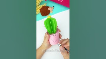 Cách Làm Đồ Decor Bàn Học Từ Giấy  #handmadevitxinh #handmade #diy #craft