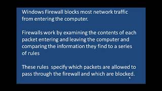 Windows Firewall Rules criteria - Etechtraining.com