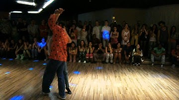 Audrey Isautier and Alisson Sandi - zouk improvisation, 3rd International Zouk Prague Kongres