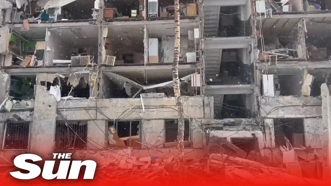 Kharkiv Neighborhood in Ruins Following Strikes