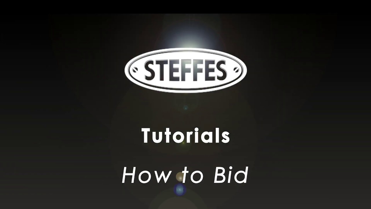 How to bid on a steffes auction youtube