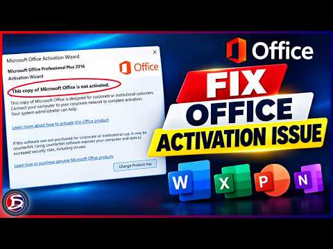 Fix Microsoft Office "Not Activated" & "Product Activation Failed" Errors (2026)
