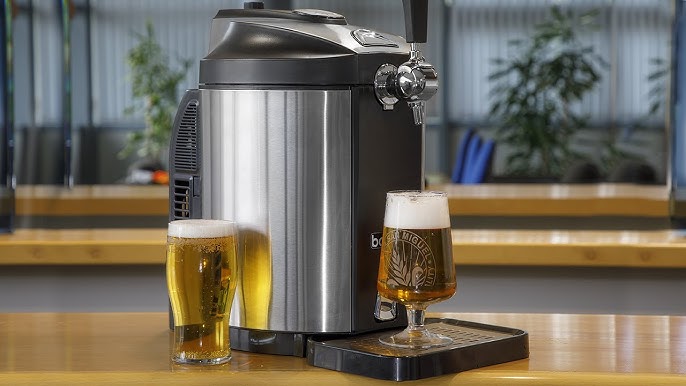 Royal Catering Tireuse à Bière Machine Pompe a Biere avec Refroidissement  RCBD-5L (compatible avec tous les fûts de 5 L, Refroidissement 2-12 °C,  Écran LED, 3 Cartouches de CO2 incl.) : 