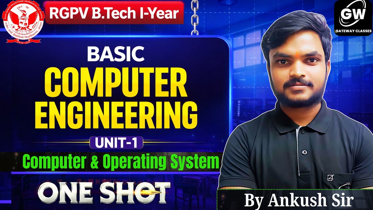 RGPV I Basic Computer Engineering Unit-1 One Shot | By Ankush Sir ...
