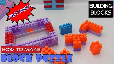 How to make a toy block puzzle | Lego pentominoes