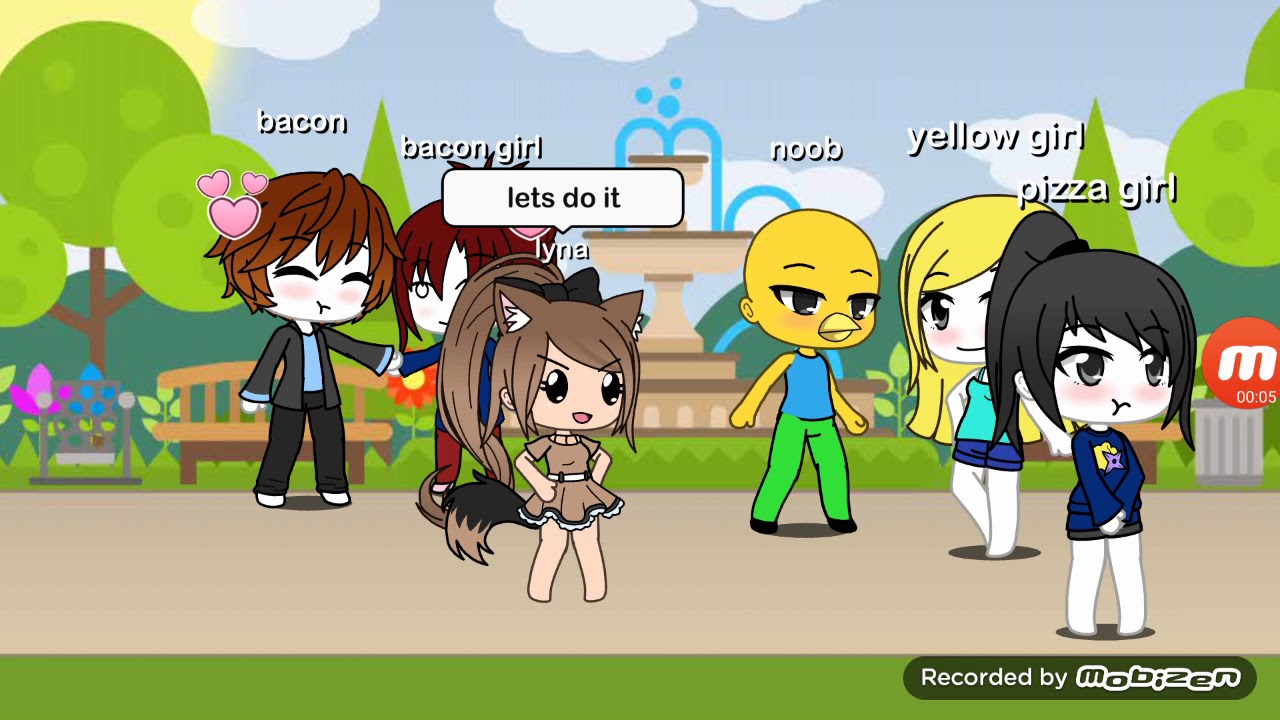 Gacha life/battle fight/bacon vs bacon girl YouTube