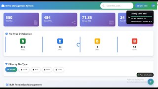 Drive Management System built using Google Apps Script + HTML to manage files, permissions CRUD|A878 screenshot 1
