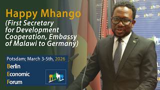 Happy Mhango (First Secretary for Development Cooperation, Embassy of Malawi to Germany)
