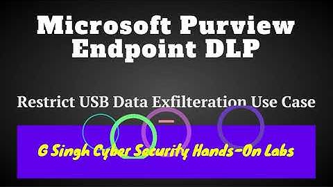 Microsoft Purview Endpoint DLP - "Restrict USB Data Exfiltration"