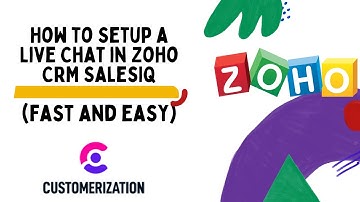 How to Setup a Live Chat in Zoho CRM SalesIQ 2022 (FAST AND EASY)