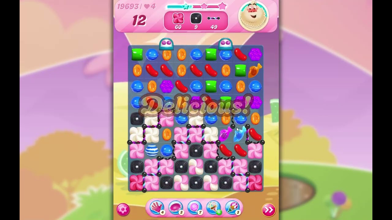 Candy Crush Saga Level 19693 - YouTube