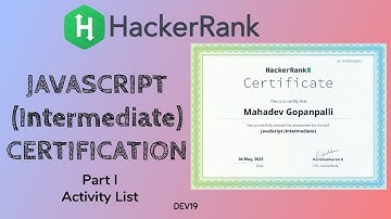 JavaScript (Intermediate) | Activity List Problem | Hackerrank Certifications  #HackerankSolutions