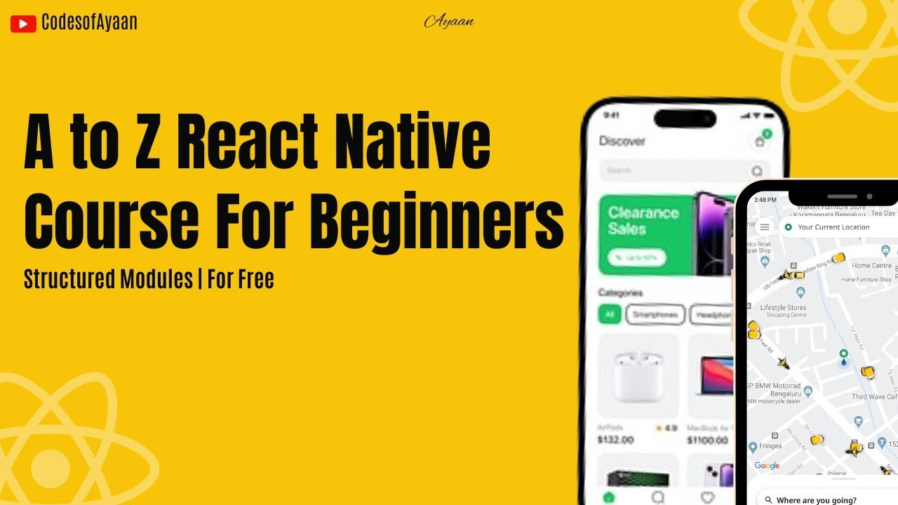 🔴Complete React Native A to Z Course for Beginners | Part-1 | App ...