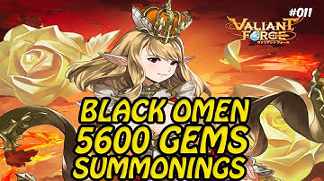 [Valiant Force] Black Omen 5600 Gems Summonings! #011