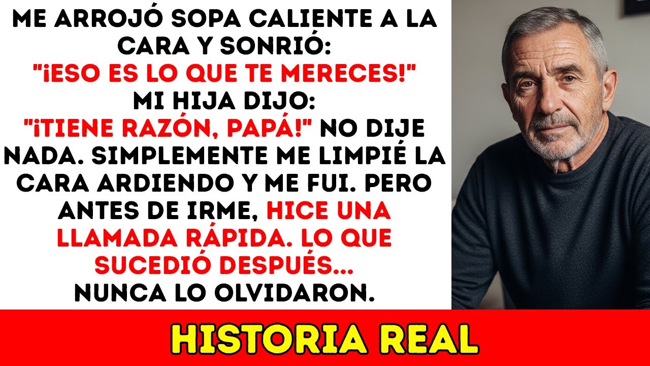 ¡Mi Yerno Me Lanzó Un Plato De Sopa Caliente A La Cara — Pero Una Sola Llamada Mía Lo Cambió Todo!