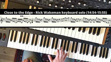 Close to the Edge Organ Solo - Transcription & Performance