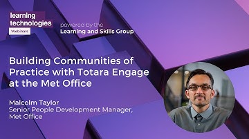 Building Communities of Practice with Totara Engage at the Met Office