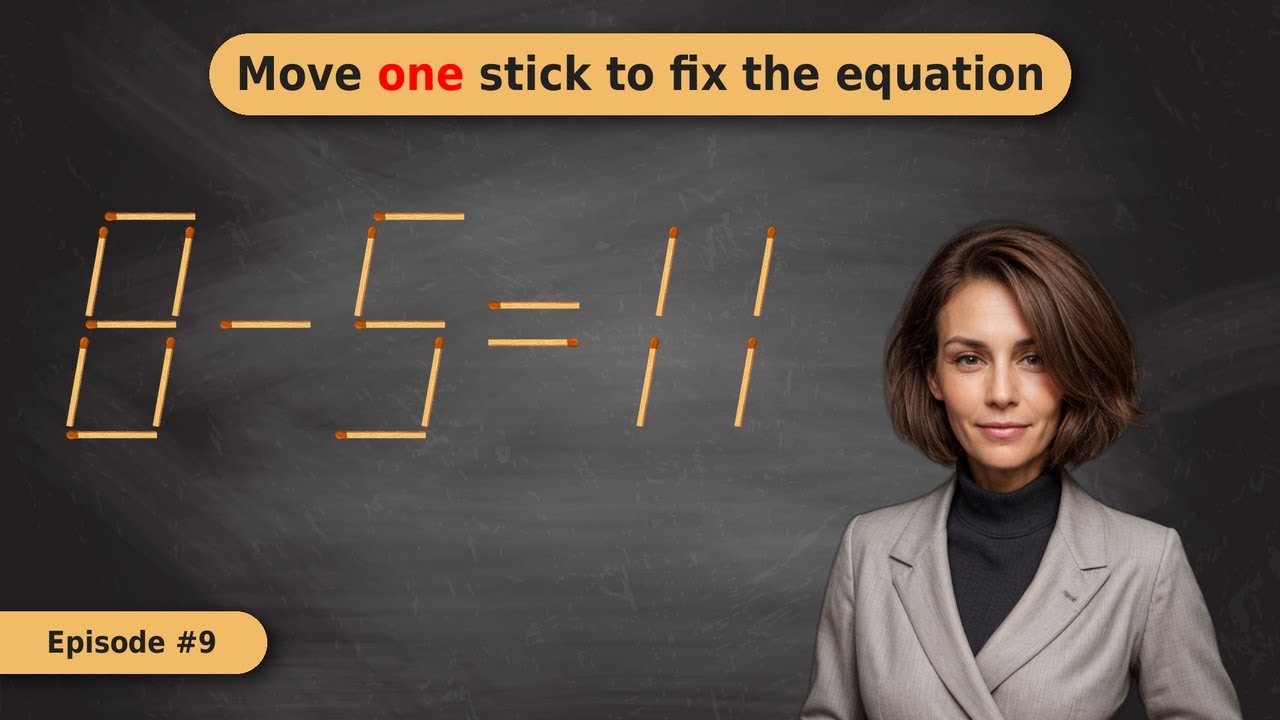 Move 1 Matchstick | 13 Puzzles | Can You Solve Them? – Ep. 9