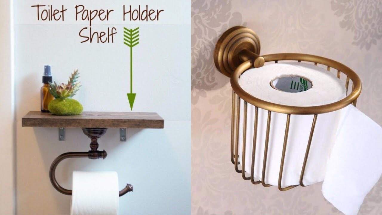 Toilet Paper Holder Shelf and Bathroom AccessoriesDIY Show Off ™ – DIY  Decorating and Home Improvement Blog