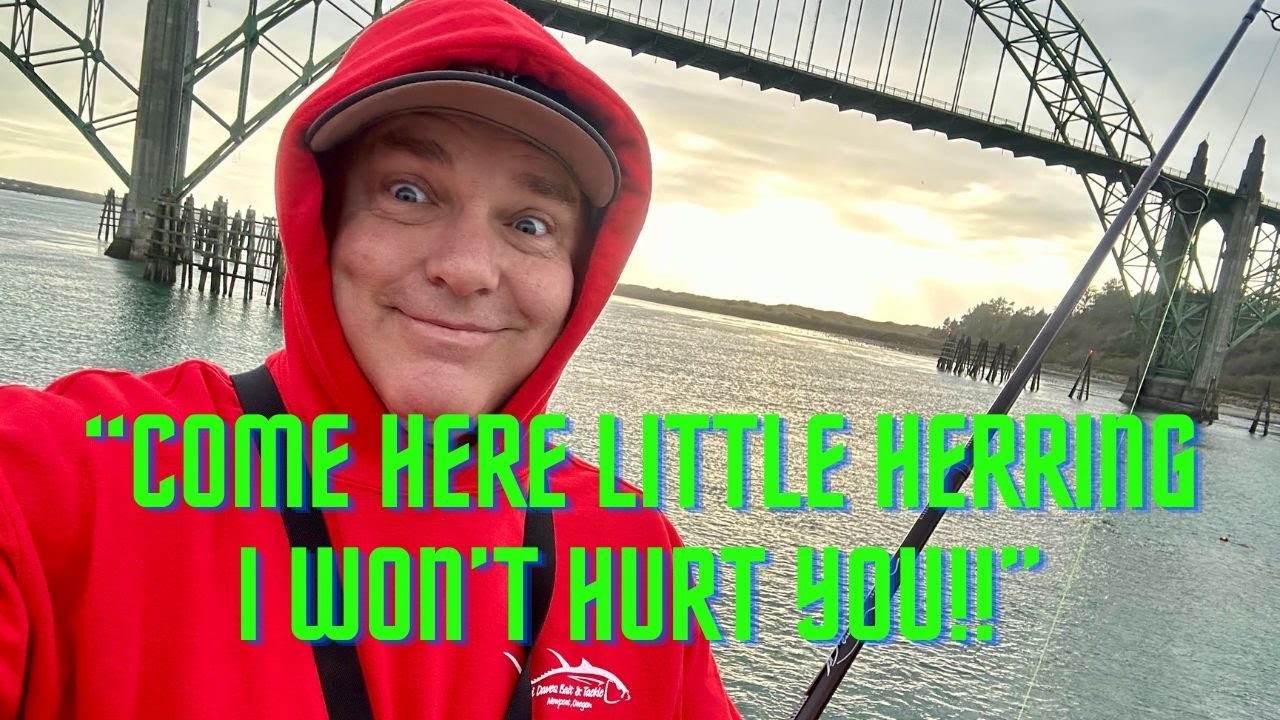 fishing for herring from the Pier! Fun Trip Newport Oregon YouTube