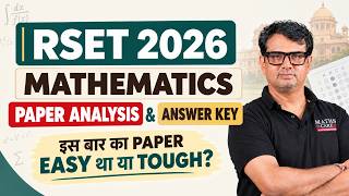 R- SET 2026 Mathematics | Paper Analysis And Answer Key By GP Sir screenshot 2