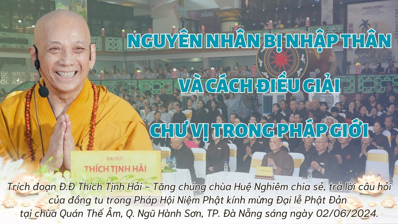 NGUYÊN NHÂN BỊ NHẬP THÂN VÀ CÁCH ĐIỀU GIẢI CHƯ VỊ TRONG PHÁP GIỚI - THẦY DIỆU ÂM TỊNH HẢI CHIA SẺ