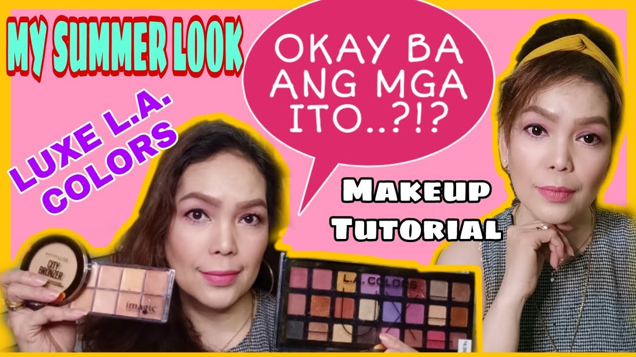 LUXE L A. COLORS SUMMER LOOK EYESHADOW TUTORIAL + SWATCHES & 1ST IMPRESSION |zabellefortes🌹
