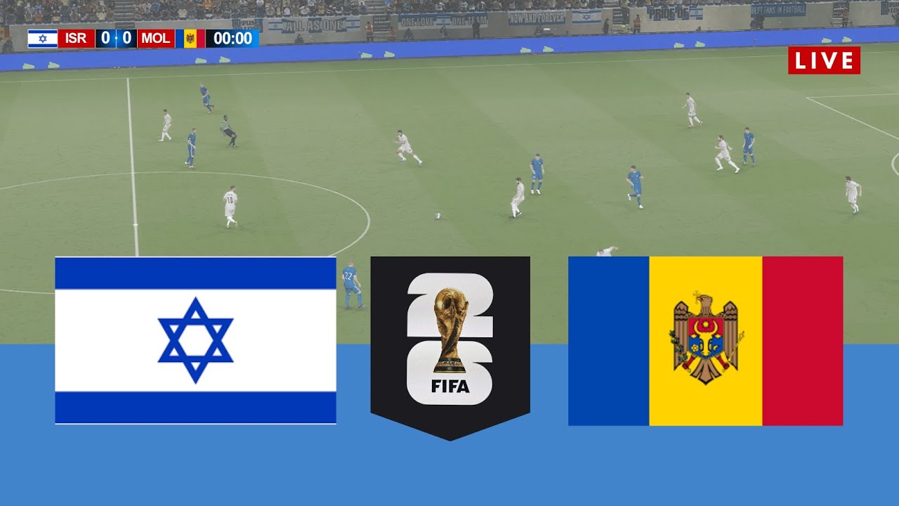🔴LIVE Europe World Cup - Qualification - Israel vs Moldova - Live Score & Commentary Gameplay