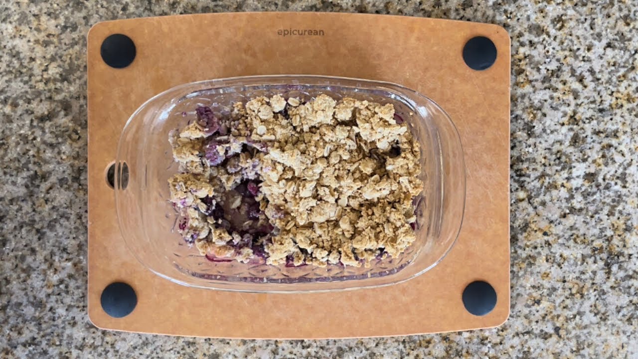 High Protein Blueberry Crumble Easy dessert YouTube