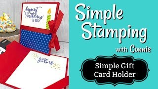 Popular & Creative Gift Card Holder | Simple Stamping